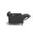 Lesley Top Grain Leather Single Recliner Seat, Black-2107639902