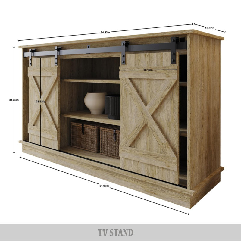 Vironika 54.33'' Sideboard, Sanremo Light Oak