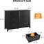 Commode 6 tiroirs, commode moderne avec tiroir profond 6 tiroirs-588404483