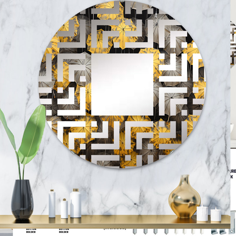 Miroir mural rond, 31,4 po x 31,4 po