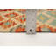 Tapis décoratif en laine de conception unique 4 pi 2 po x 5 pi 10 po noué à la main New Age Ivoire/rouge