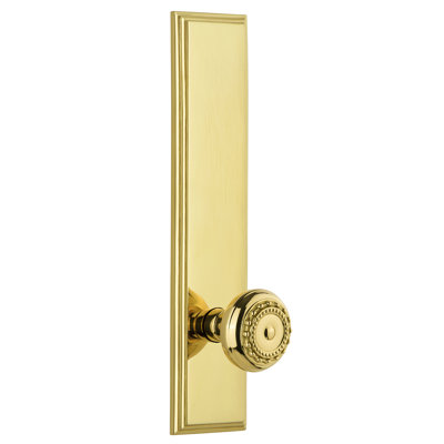 Grandeur Carré Tall Plate Double Dummy with Parthenon Door Knob