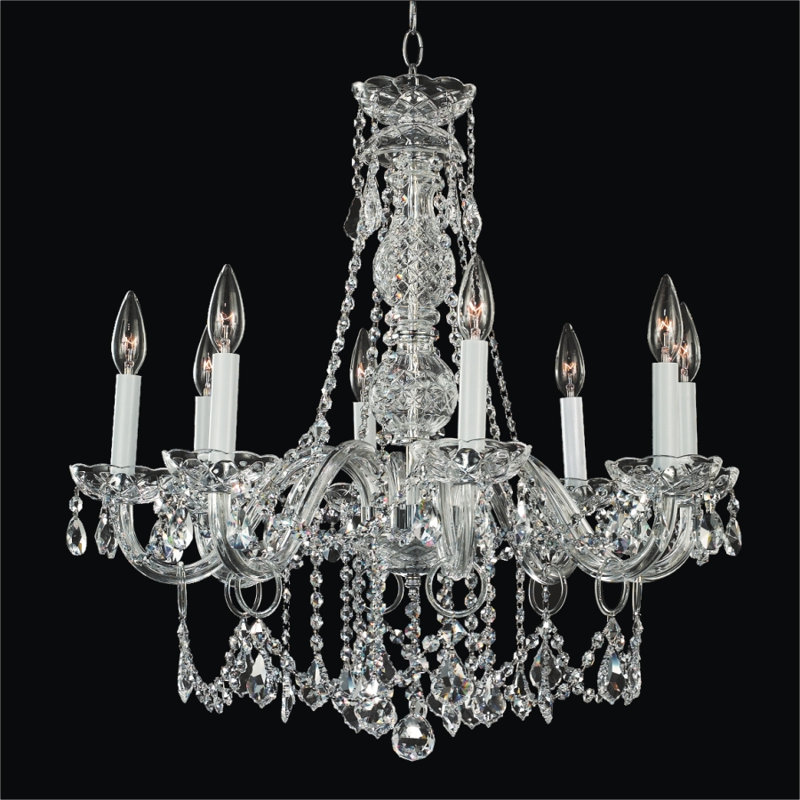 Lustree 8 lumières façon bougie/classique Crystal Palace