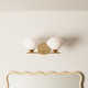 Junius 2 Light Frosted Dimmable Vanity Light