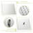 Ceiling Mounted Dual Shower - 10 Inch Square Brushed Nickel With Function And Detachable Handheld Head Rain Spray In Nickel, Easy To Install Clean-124549437