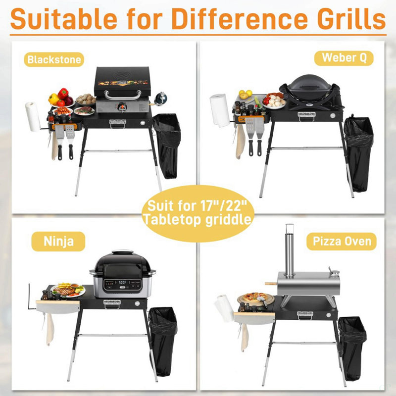 Outdoor Folding Grill Table