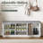 42.5"W Modern Upholstered Shoe Storage Bench