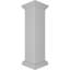 Poteau de poteau simple avec chapiteau plat et garniture de base (trousse d'installation incluse)-86800916