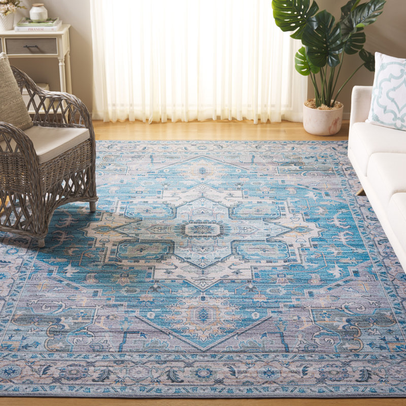 Pahulveer Performance Machine Washable Oriental Rug, Rectangle 8' x 10'
