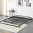 Queen Size Low Profile Bed Frame - 6 Inch Heavy Duty Metal Platform, Noise Free & Easy Assembly, No Box Spring Needed, Black-1931143875