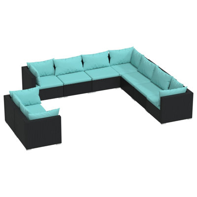 9 Piece Lounge Sectional Seating Group