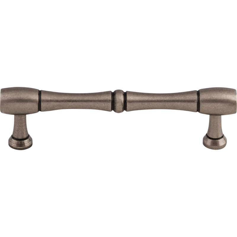 Bamboo Bar Pull, Pewter Antique, 3 3/4" Center to Center