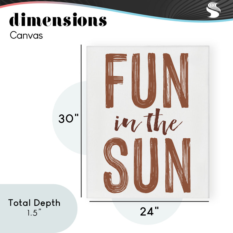 Sentiment d'été sur toile Sun, H 30 po x l 24 po