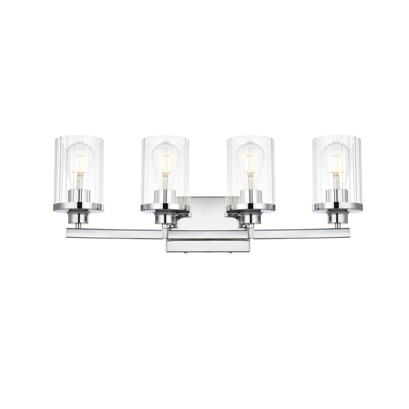 Dariela Dimmable Vanity Light, 10" H x 18" W x 18" D, 3 Lights, Chrome