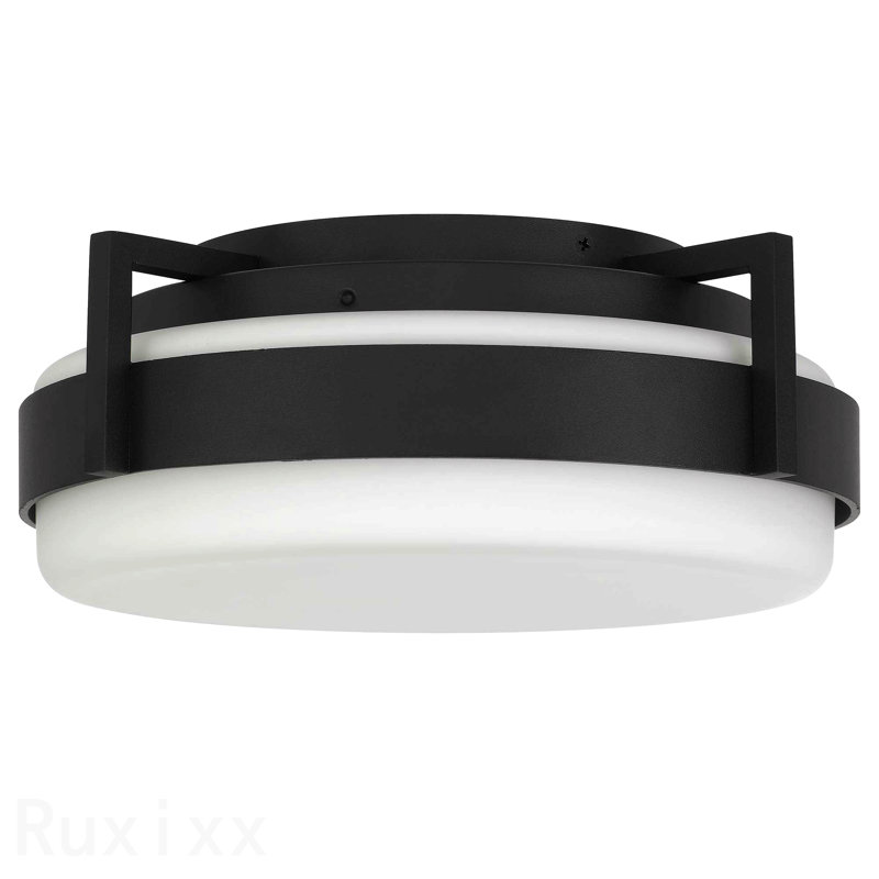 15 Inch Integrated Led Flush Mount, 4.5" H x 15" W x 15" D