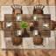 Solid Wood Base Dining Table