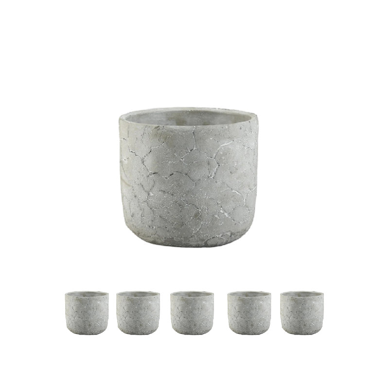  Vase en ciment Cracklestone Rustic