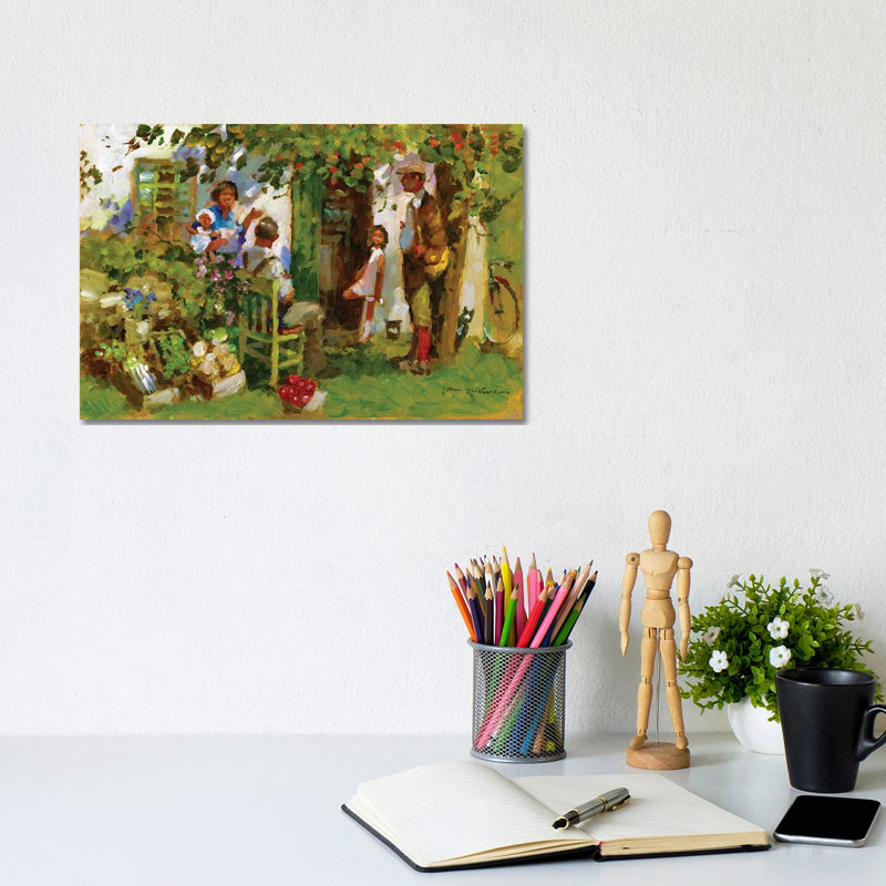 Family Gathering 1 Piece Wrapped Canvas Painting, 20.32cm H x 30.48cm W x 1.91cm D