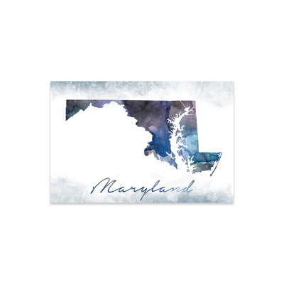 Maryland State, impression bleutée sur verre acrylique