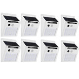 Polyvalent LED Solar Powered Motion Sensor Wall Light, Security Wall Lamps for Patio Garage Corridor