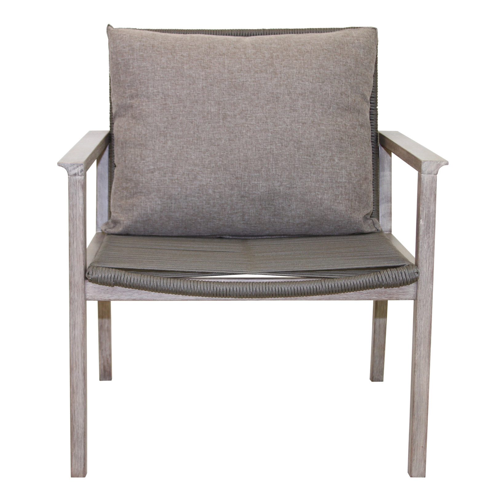 Eucalyptus Outdoor Lounge Chair, Gray