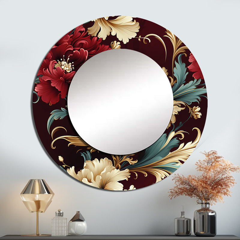 Motif victorien Roziya Victorian Renaissance Revival, 36 po x 36 po, Round