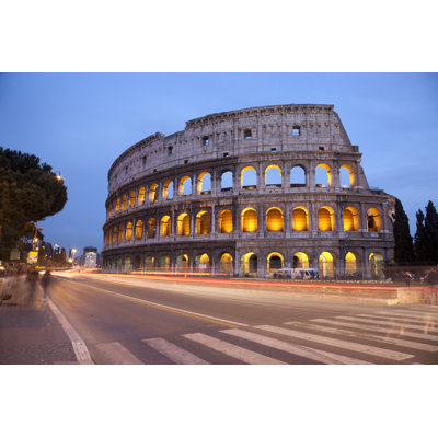 Scottsdale Colosseum In Evening - Wrapped Canvas Print