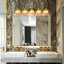 Éclairage pour salle de bain à 3 lumières à intensité variable en cristal doré / noir Gjystina-592466970-594035952