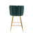 Latefa Upholstered Counter Stool with Metal Frame-284612859