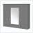 Wall Mounted Medicine Cabinet Mirror 4 Shelves Storage-670187036