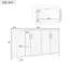 Armoire 4 portes de style campagnard avec finition vieillie Mirod-851961880