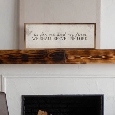 We Shall Serve The Lord White