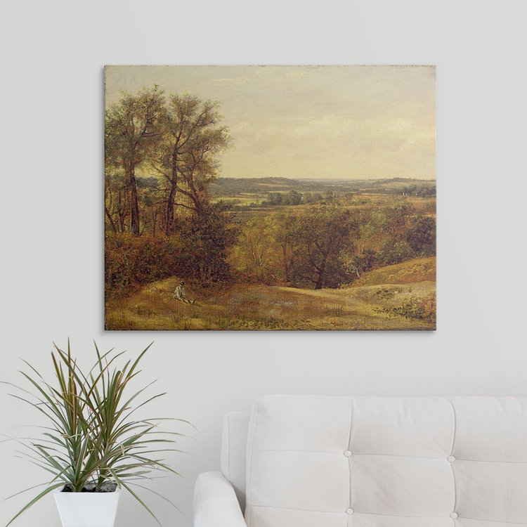«Dedham Vale, c.1802» par John Constable - reproduction d'art, H 16 po x l 20 po x P 1,5 po, Toile