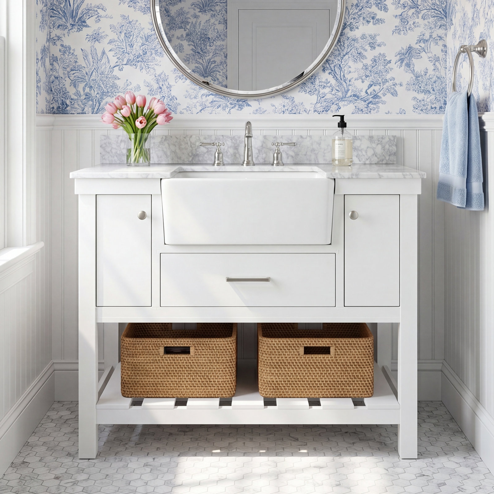 Pelaghia 42'' Single Bathroom Vanity, White