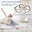 Ventilateur de plafond noir 26,7 po avec lumières, télécommande 3 températures de couleur, ventilateur à 6 vitesses