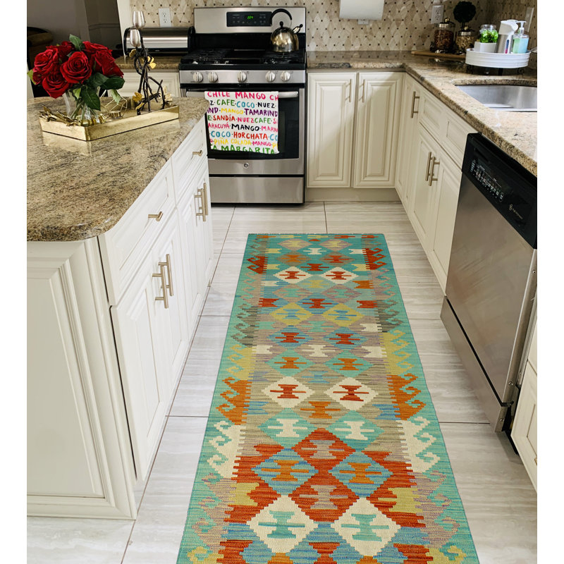 Flatweave Robabeh Lt. Green Runner