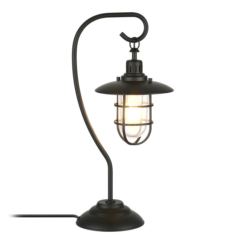 Bay Metal Arched Lamp, Black