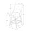 Tabouret de bar, ensemble de 2, pivotant, hauteur de bar, bois, aspect cuir, transitionnel