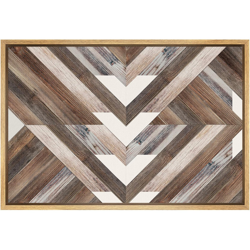 Geometric Western Shape " Western Decor Geometric Triangle Collage Abstract Shapes Art Decor Nordic Rustic Wood Effect Panel "