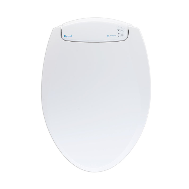 Siège de toilette chauffant à veilleuse LumaWarm, Blanc, Rond