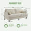 Canapé en bois chenille 2 places avec lumière DEL, port de chargement USB et sac de rangement-116370682-116370683