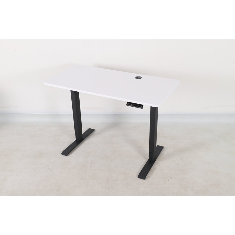 Adjustable Metal Base Standing Desk with Power Outlet