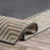 Arbab Bordered Power Loomed Gray Indoor/Outdoor Rug