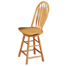 Azizi Swivel Solid Wood Counter Stool