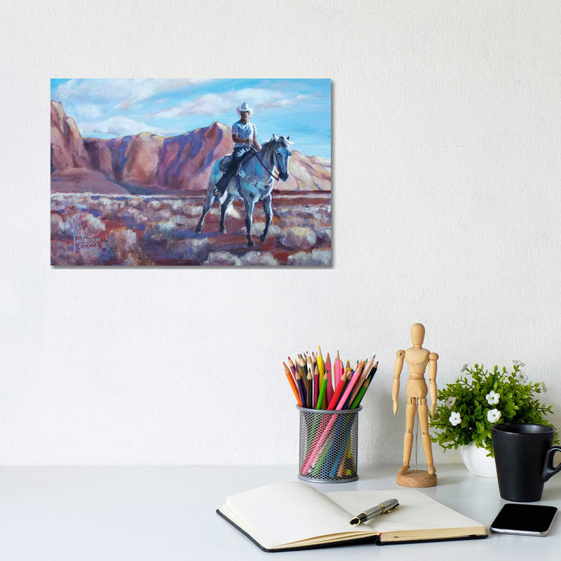 Long Day Done by Jan Perley - Wrapped Canvas Gallery-Wrapped Canvas Giclée, 20.32 cm H x 30.48 cm W