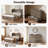 Farmhouse Queen Murphy Bed With Charging Station & Fold Mattress Included, Rustic Gray-882833506-882833505