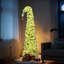 Arbre de Noël escamotable 5 pi avec lumières et 8 modes, arbre de Noël escamotable facile à plier avec 50 lumières DEL, crayon de Noël vert coloré avec boîte de rangement pour appartements