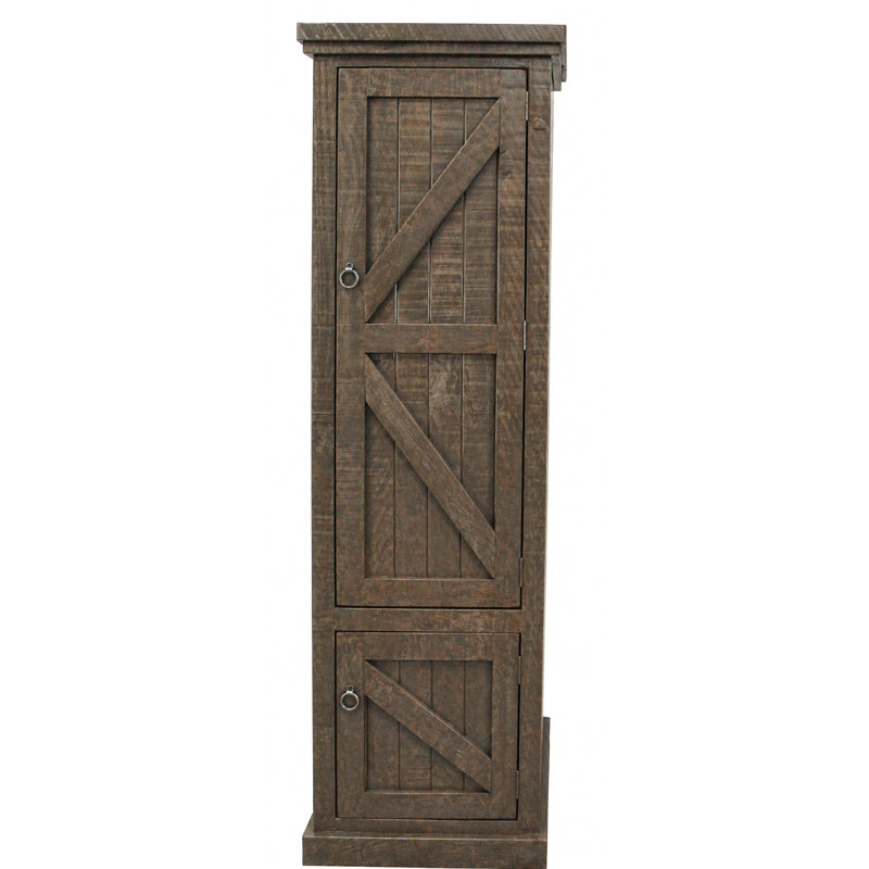 Kelley 24 " W Solid Wood Armoire, Rustic Driftwood
