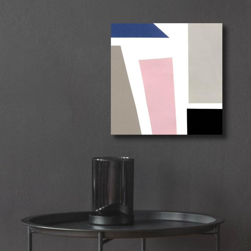 «Color Blocks 3» par Alicia Ludwig, art mural en verre acrylique, 12" H x 12" W x 0.13" D