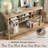 Fluted Storage Console Table in Walnut or Oak Finish for Entryway, Living Room-1935394877